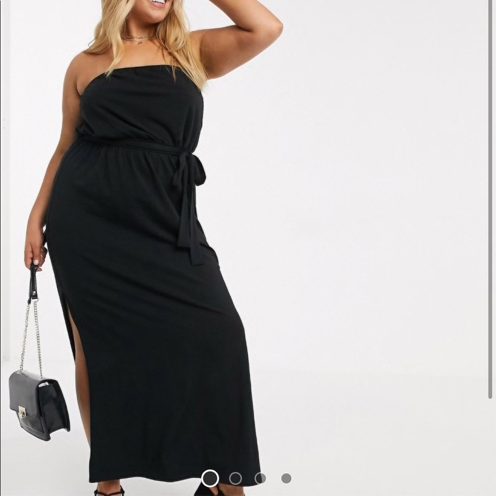 NWOT ASOS Bandeau belted maxi dress